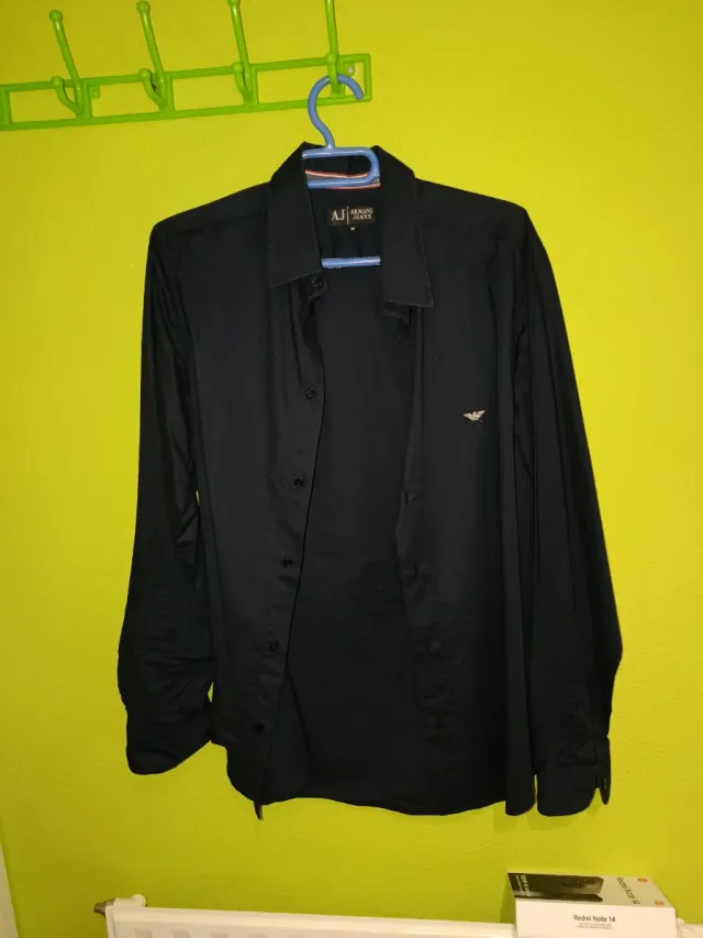 Camisa Armani Jeans azul marino oscuro [Talla M]