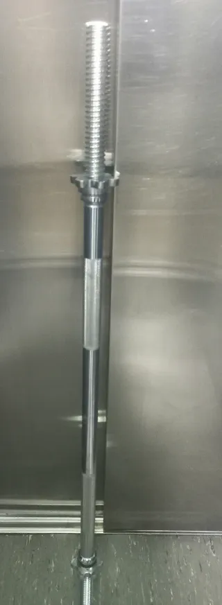 BARRA RECTA DE 120CM DE 30MM + 2 ROSCAS