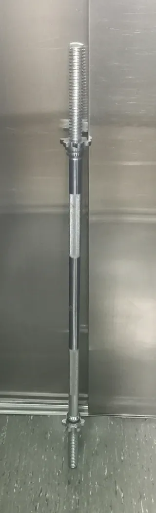 BARRA RECTA DE 120CM DE 30MM + 2 ROSCAS