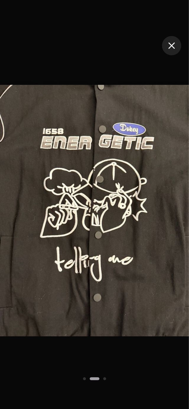 Chaqueta Aelfric Eden Negra con Estampado