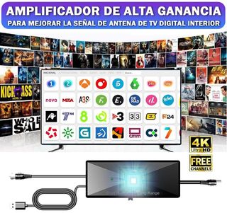 Amplificador Señal Antena TV Interior