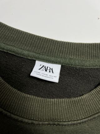 Sudadera Zara Verde Talla M
