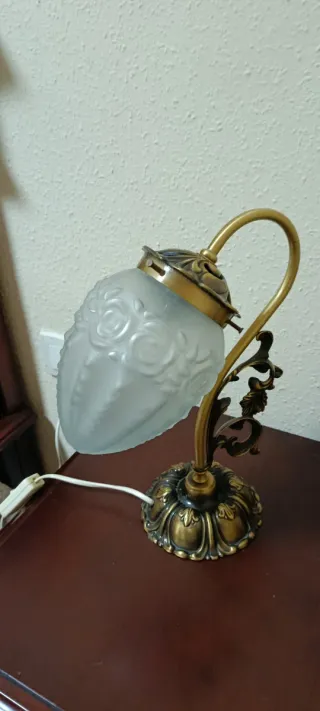 Juego 2 Lámparas Mesita Noche Vintage