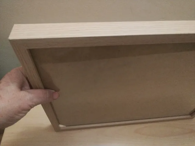 Marco madera y cristal para foto. 42 x 32