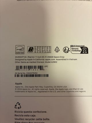 iPad Air 11 M2 Wi-Fi 256GB Space Gray