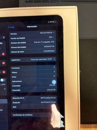 iPad Air 11 M2 Wi-Fi 256GB Space Gray