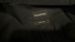 Ermenegildo zegna trofeo silk black shirt