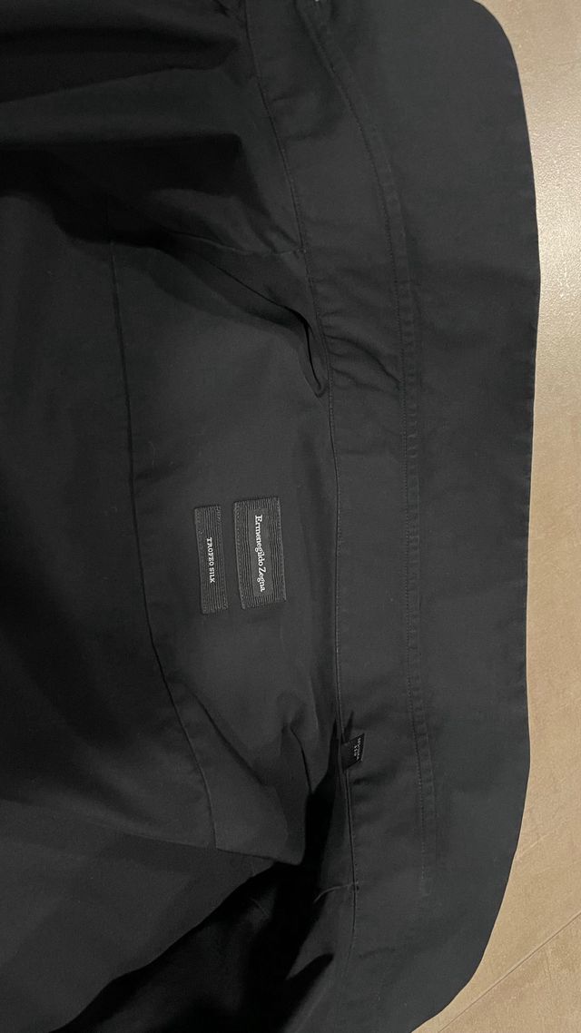 Ermenegildo zegna trofeo silk black shirt