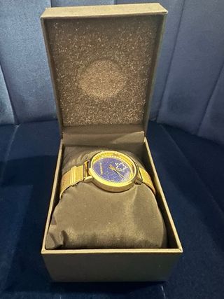 Relógio Cristian Lay Azul Dourado