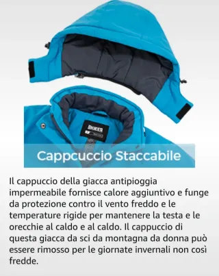 Giacca da neve donna SKIEER blu