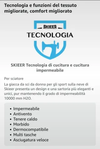 Giacca da neve donna SKIEER blu