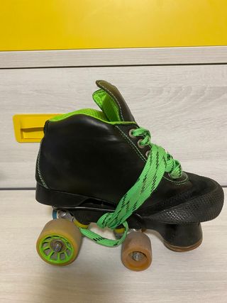 Patines Portero Hockey Negros/Verdes