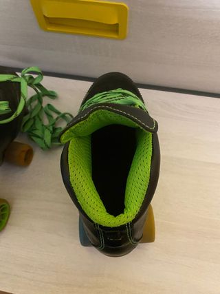 Patines Portero Hockey Negros/Verdes