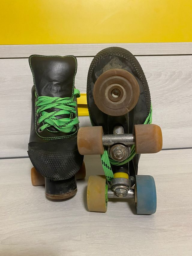 Patines Portero Hockey Negros/Verdes