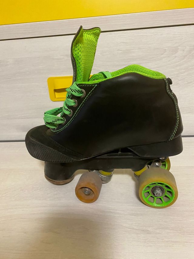 Patines Portero Hockey Negros/Verdes