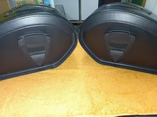 Alforjas tipo Napoleón (piel) para Fat Boy