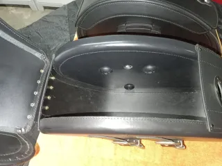 Alforjas tipo Napoleón (piel) para Fat Boy