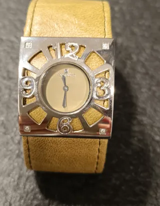 Reloj Pertegaz Correa Piel Verde Plateado