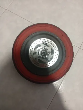 Rueda Xiaomi Goma Roja + Disco Freno