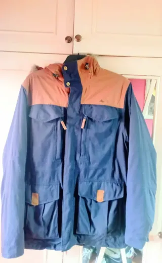 Parka caballero -25 grados azul/marrón