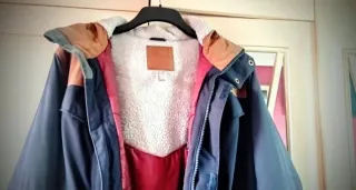 Parka caballero -25 grados azul/marrón