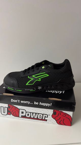 Zapatos de Seguridad U-Power Negros y Verdes