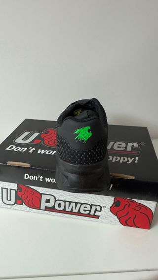 Zapatos de Seguridad U-Power Negros y Verdes