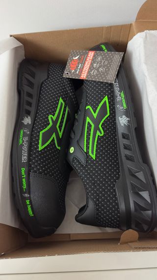 Zapatos de Seguridad U-Power Negros y Verdes