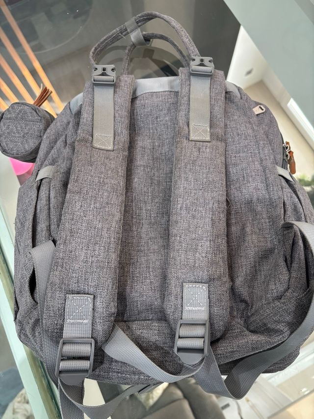 Mochila carro bebe gris
