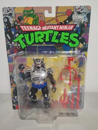 TMNT Chrome Dome Figura Retro Nueva