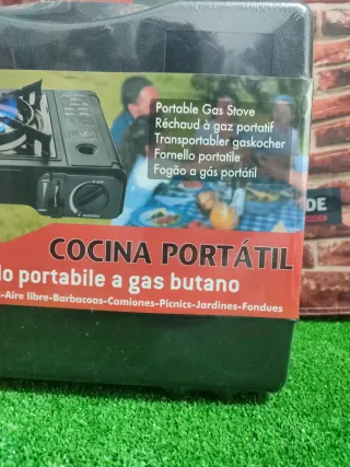 Cocina Portátil con 2 Latas de Gas de REGALO
