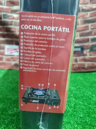 Cocina Portátil con 2 Latas de Gas de REGALO