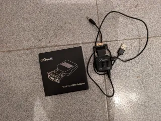 Adaptador QGeeM VGA a HDMI con Audio y USB