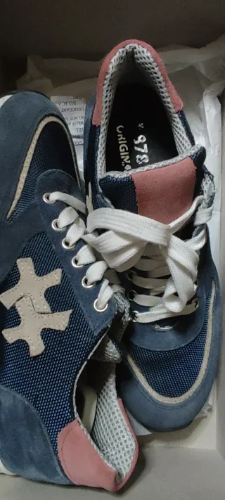 Sneakers donna blu e rosa