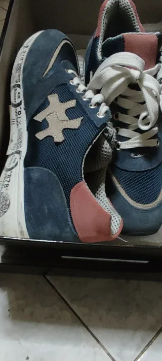 Sneakers donna blu e rosa