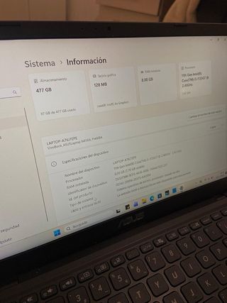 Portátil ASUS Negro