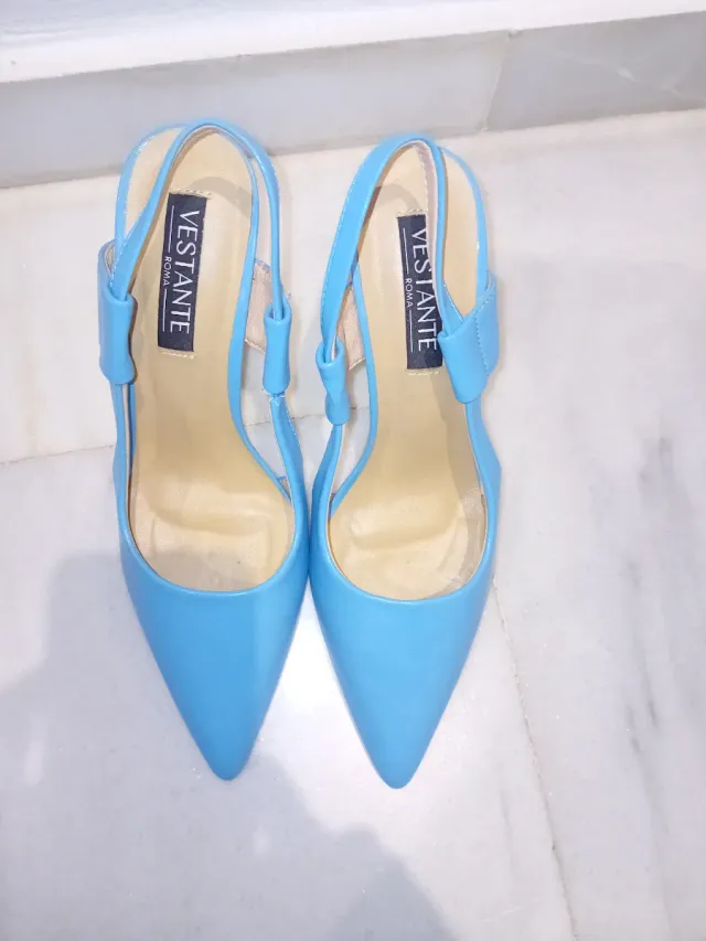 Tacones Vestante Roma; Azul
