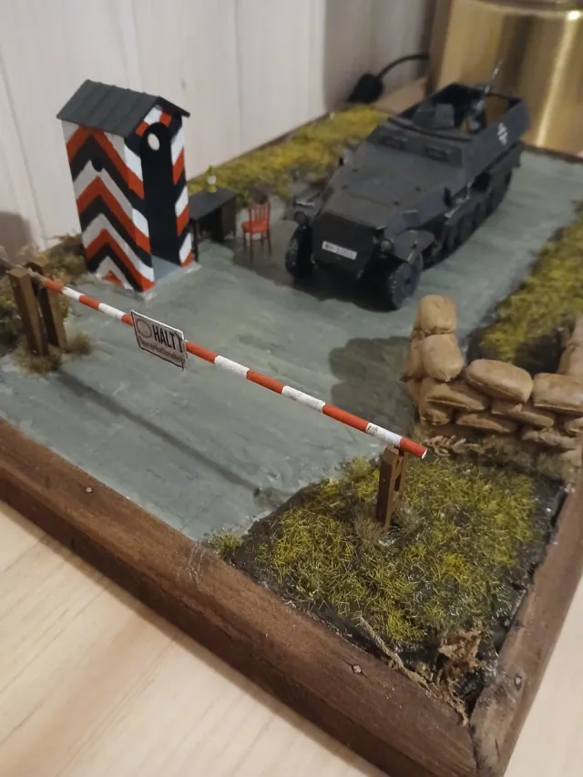 Diorama Semioruga Alemán escala 1:35 Segunda Guerr