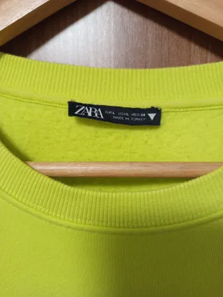 Sudadera Zara Montmartre Paris Amarilla