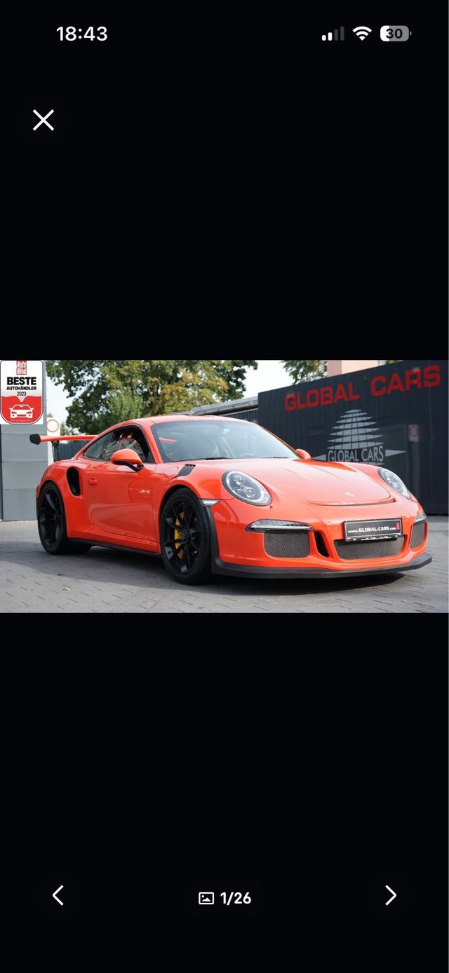 PORSCHE 911 991 GT3 RS CARBON BRAKE CERAMIC 2017