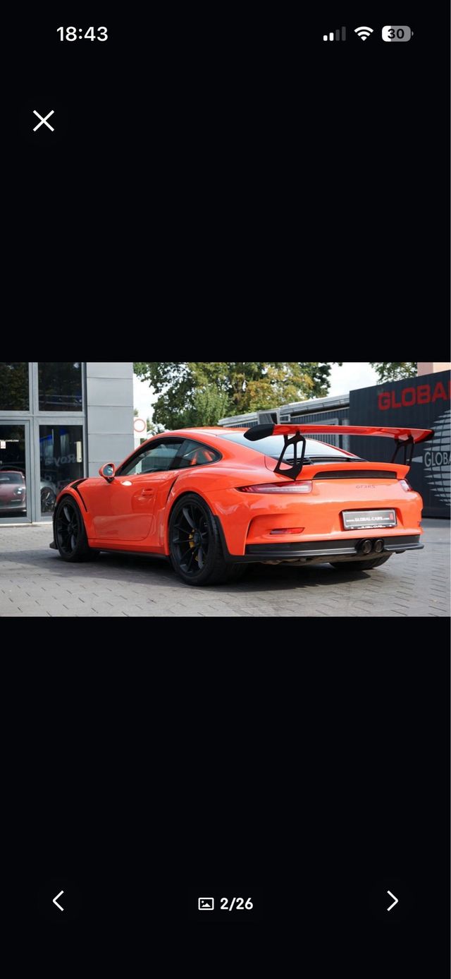 PORSCHE 911 991 GT3 RS CARBON BRAKE CERAMIC 2017