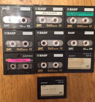 Cassette DAT BASF e Sony Audio Digitale