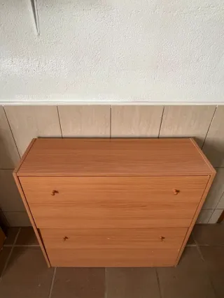 Zapatero color cerezo de aglomerado – Grande