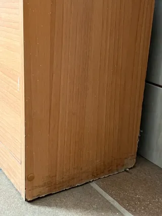 Zapatero color cerezo de aglomerado – Grande