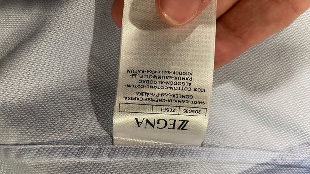 Ermenegildo zegna light blue shirt