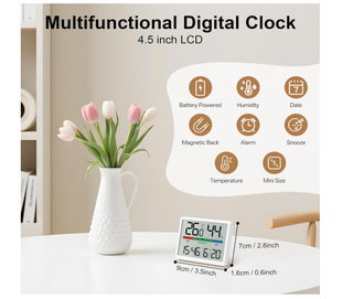 Termometro Digitale Bianco Sveglia