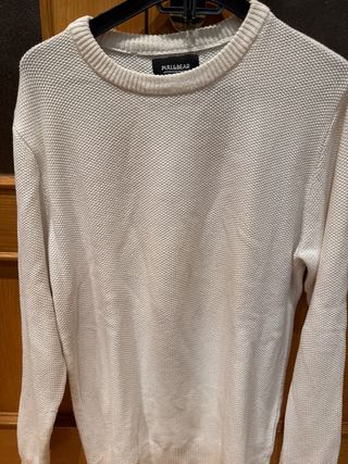 Jersey Pull&Bear blanco tejido