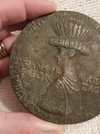 Medaglia commemorativa in bronzo