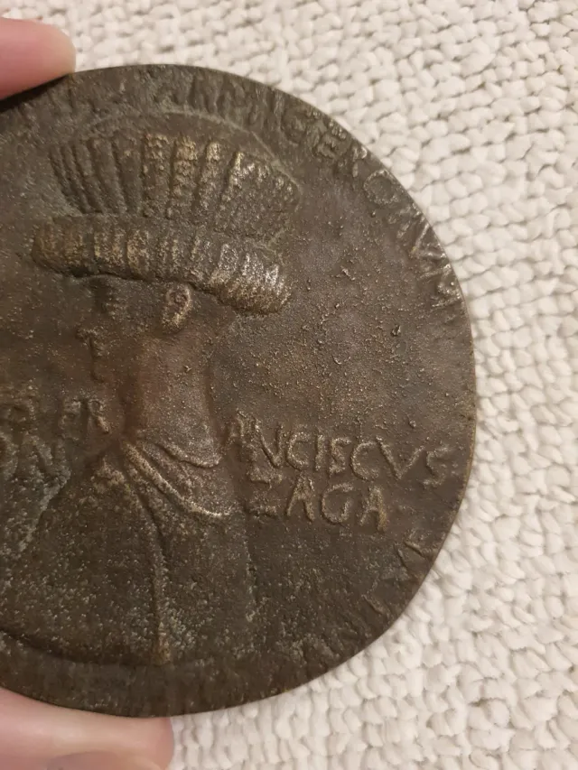 Medaglia commemorativa in bronzo