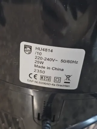 Humidificador Philips Negro y Plateado HU4814